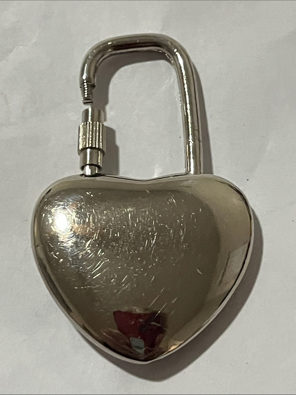 Lexi’s Padlock Keychain,Silver padlock, - Picture 3 of 5